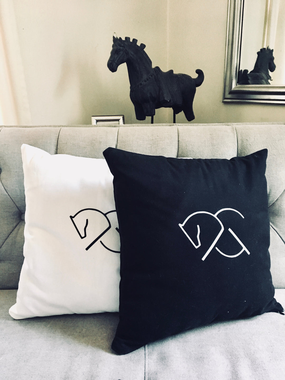 ACG THROW PILLOW COVER - Black - AtelierCG™