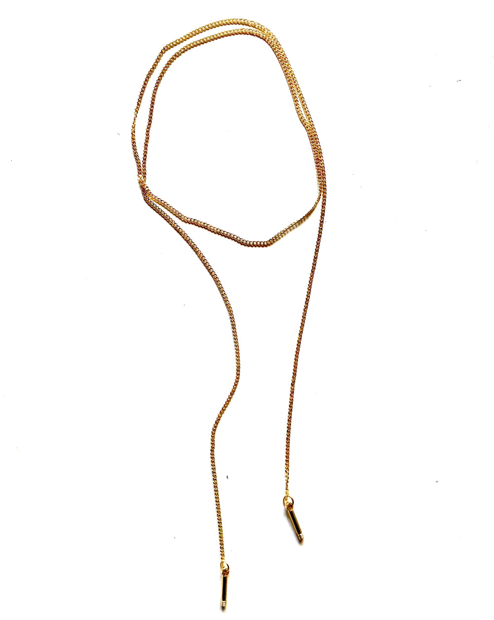 DERBY LARIAT NECKLACE  - GOLD - AtelierCG™