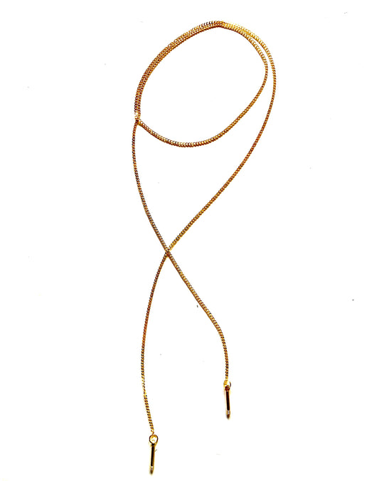 DERBY LARIAT NECKLACE  - GOLD - AtelierCG™