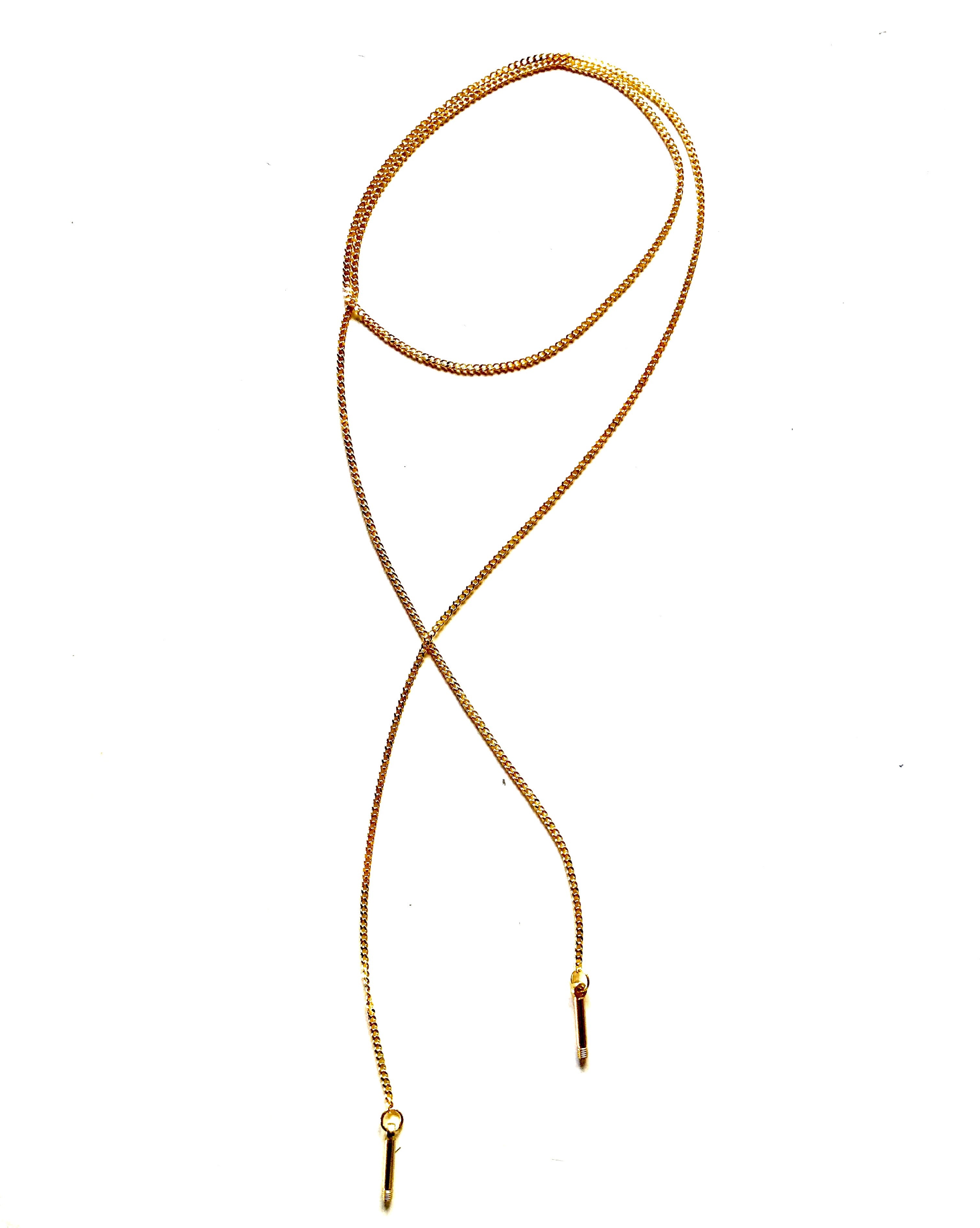 DERBY LARIAT NECKLACE  - GOLD - AtelierCG™