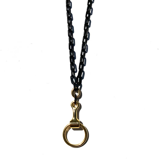 VALEGRO No.7 NECKLACE  | black & gold  - AtelierCG™