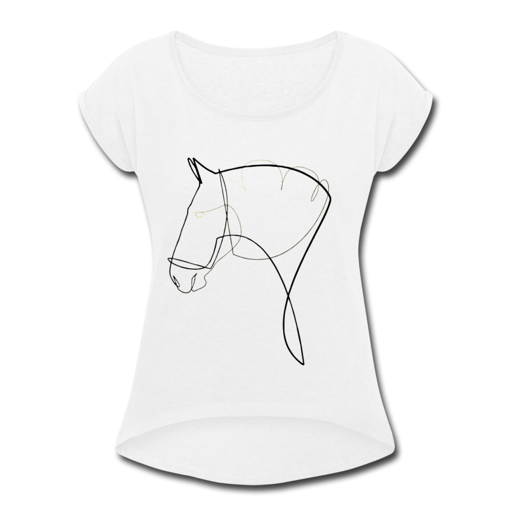 CAVALLA TEE | White | ROLL CUFF  - ATELIERCG™ - white