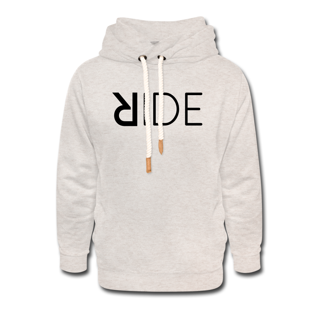 DON'T LET THEM TAME YOU SHAWL HODDIE | Long Sleeve - AtelierCG™ - heather oatmeal