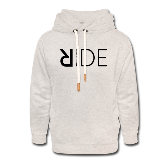 DON'T LET THEM TAME YOU SHAWL HODDIE | Long Sleeve - AtelierCG™ - heather oatmeal