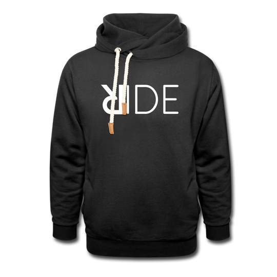 DON'T LET THEM TAME YOU SHAWL HOODIE | Long Sleeve - AtelierCG™ - black