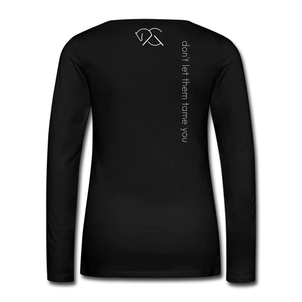 PONY ADDICTION - LONG SLEEVE TEE - black