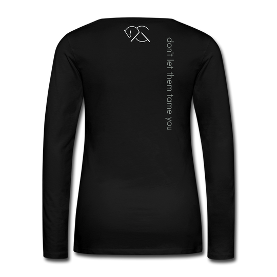 PONY ADDICTION - LONG SLEEVE TEE - black